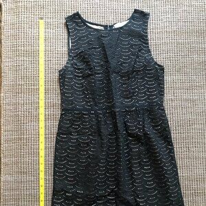 Loft Scallop Lace Eyelet Dress, knee length Size 0